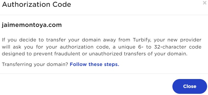 Turbify Follow These Steps Authorization Code link