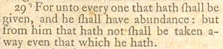 Matthew 25:29 in the King James Version