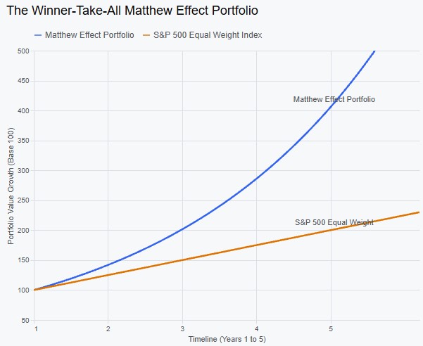 The Winner-Take-All Matthew Effect Portfolio