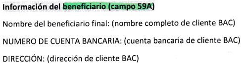 BAC Credomatic SWIFT codes. Part 2 of 2.