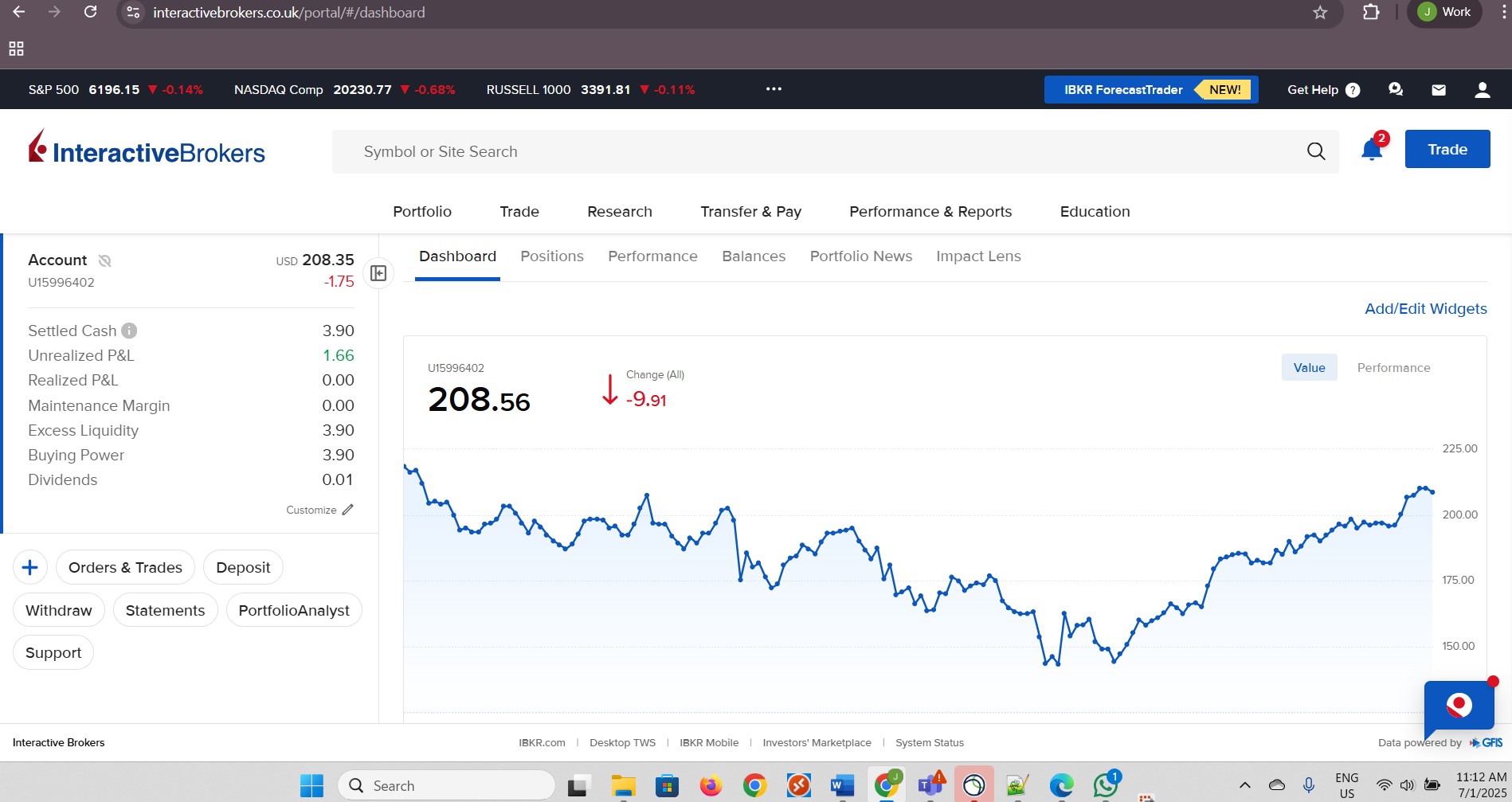 Click Portfolio.