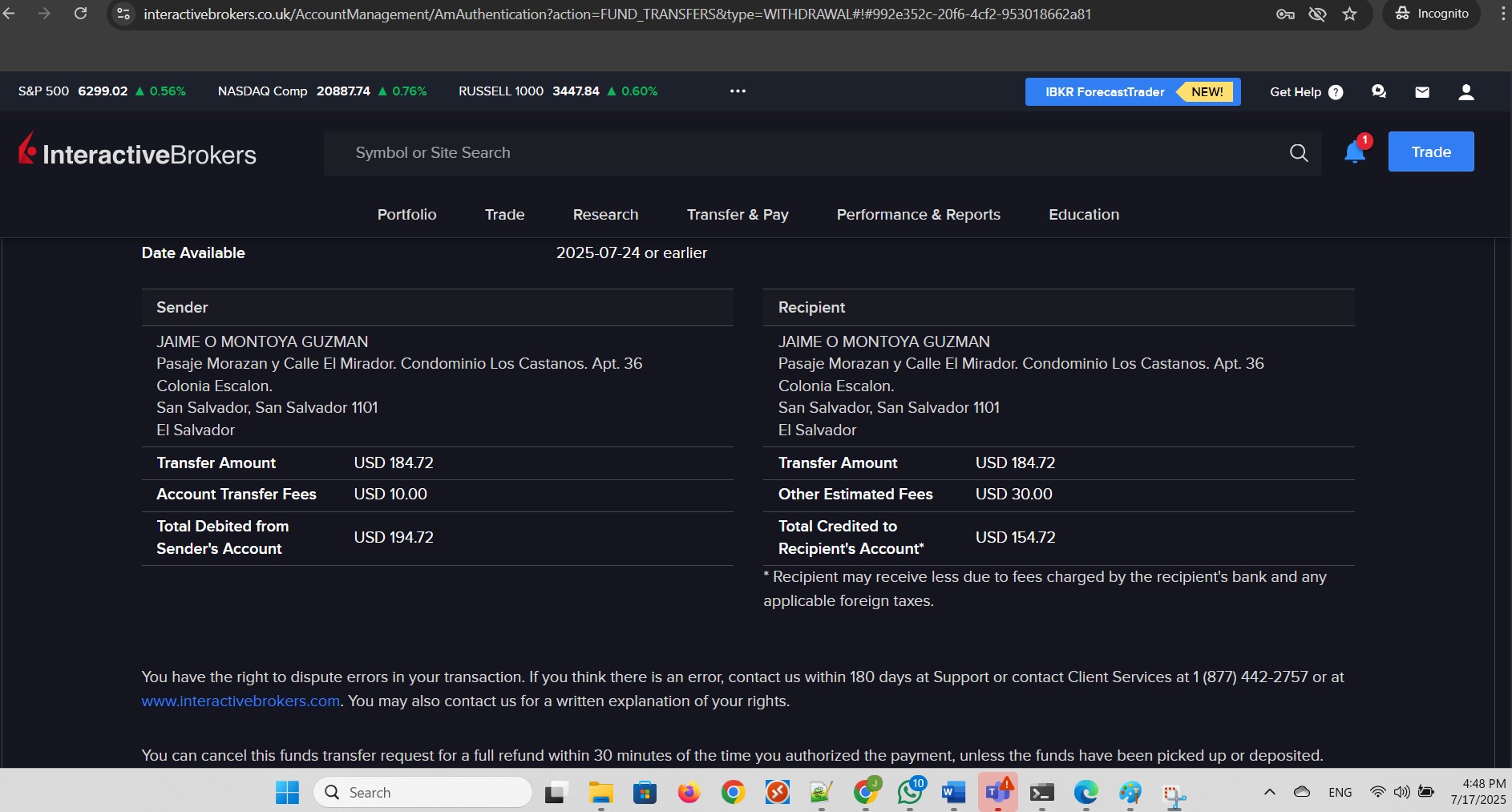 Regulatory Disclosure and Receipt. Part 2 of 3.