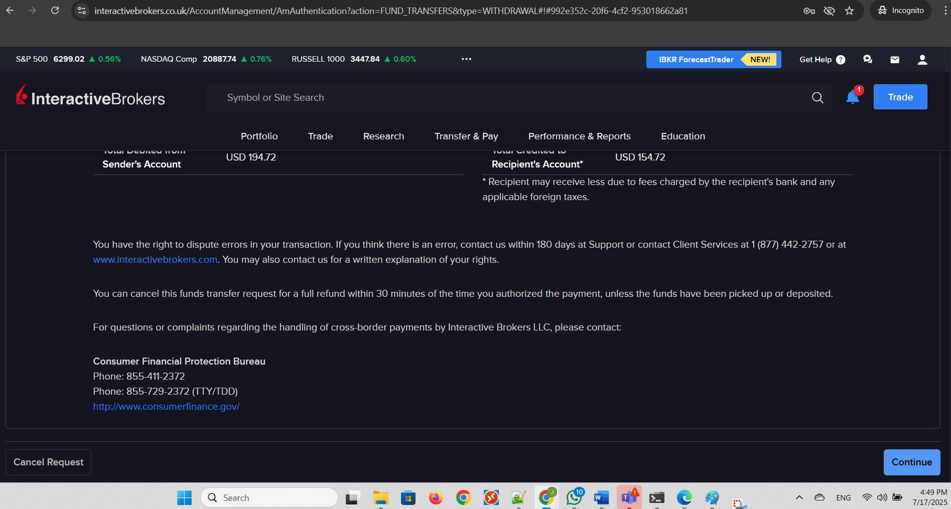 Regulatory Disclosure and Receipt. Part 3 of 3.