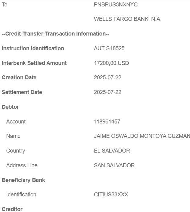 Email notification of successful wire transfer. Part 3 of 4.