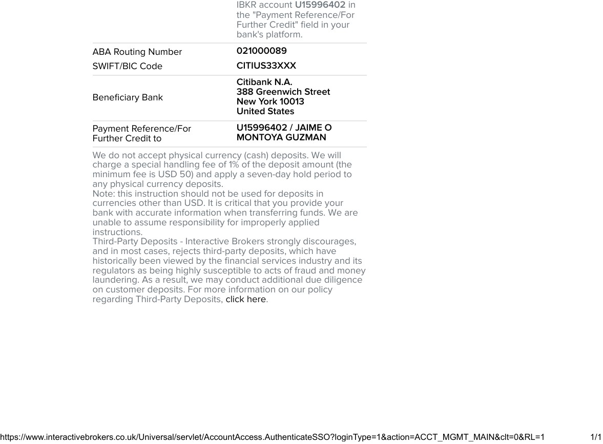 Wire transfer 2024 information. Part 2 of 2.